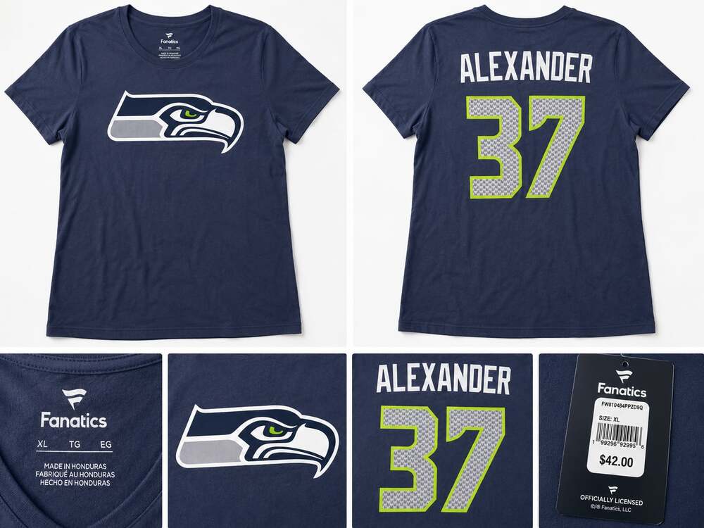Fanatics Seattle Seahawks Alexander #37 Name and Number T-Shirt